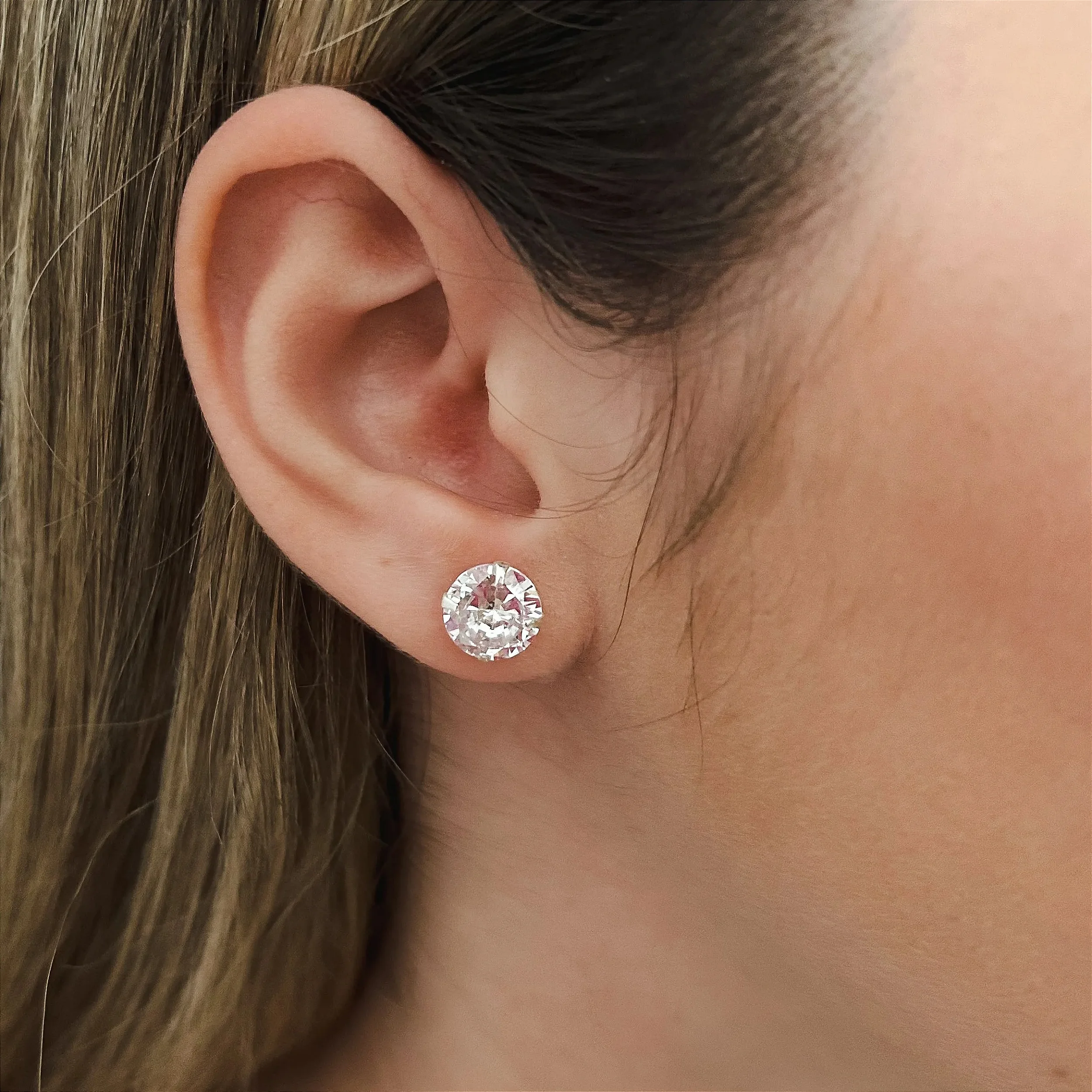 Brinco Redondo Galeria Com Zirconias