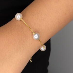 Pulseira De Pérolas Lisa