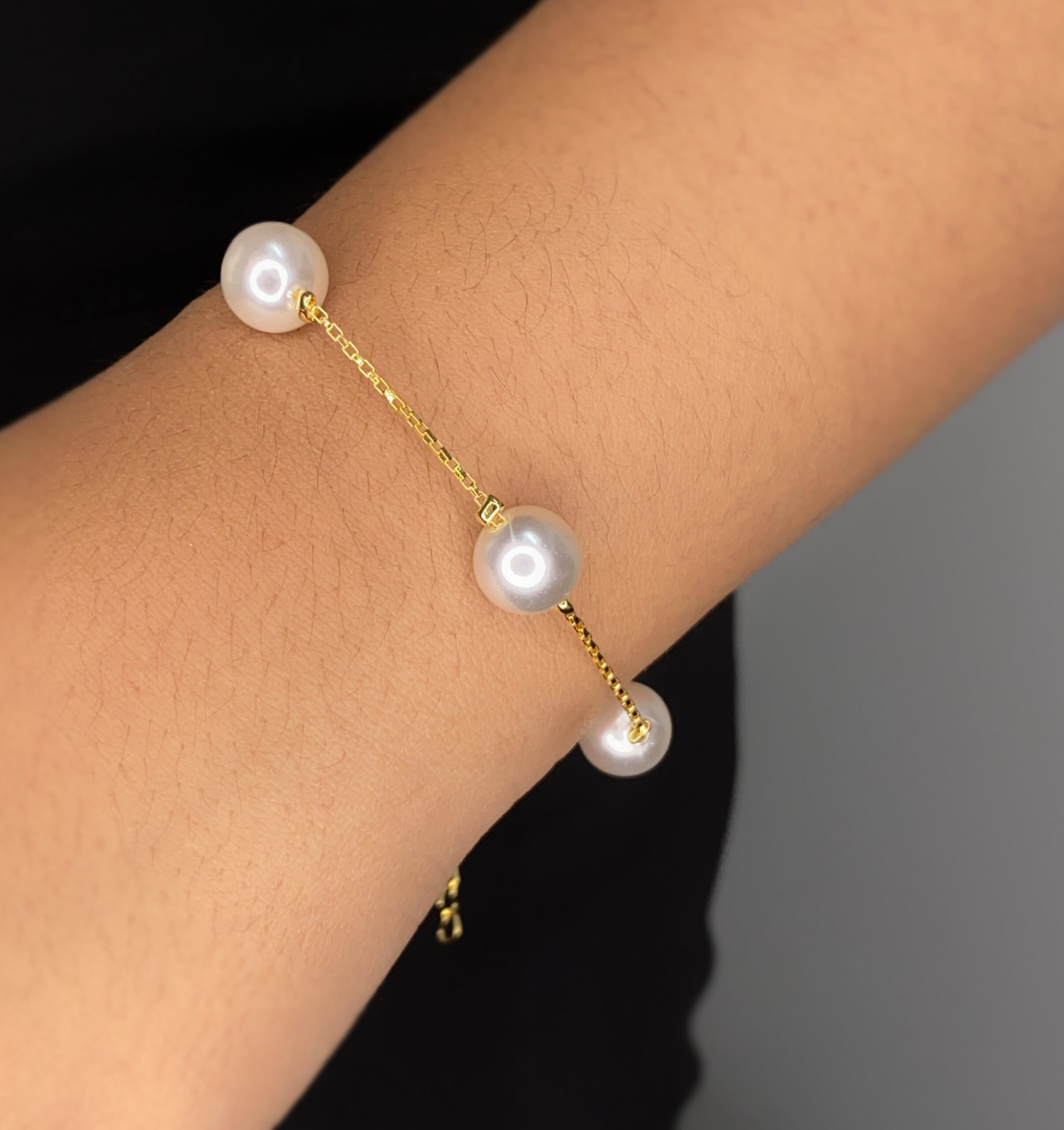Pulseira De Pérolas Lisa