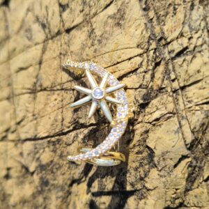 Ear Cuff Moon And Stars